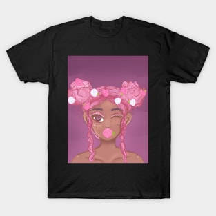 Pink flower girl T-Shirt